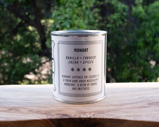 "Midnight" Soy Candle - Paint Tin Edition (16 oz)