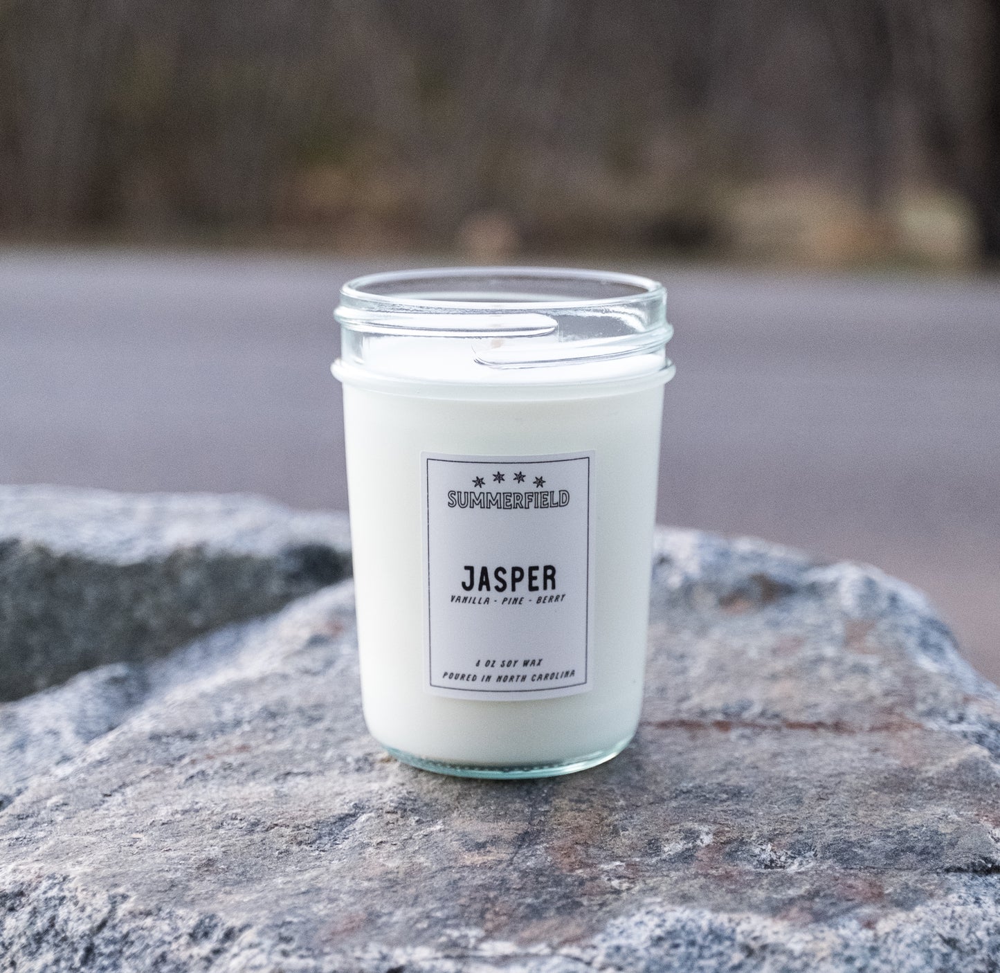 "Jasper" 8 oz. Glass Candle (w/ lid)